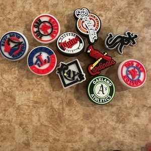 MLB Team Logo Croc Charms